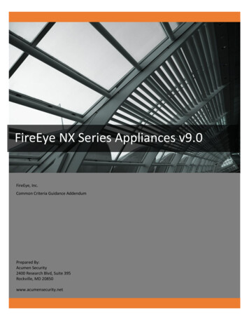FireEye NX Series Appliances V9