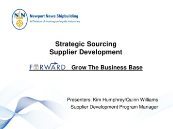 Strategic Sourcing Supplier Development