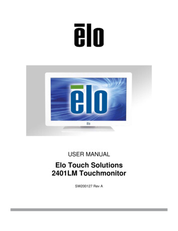 Elo Touch Solutions 2401LM Touchmonitor
