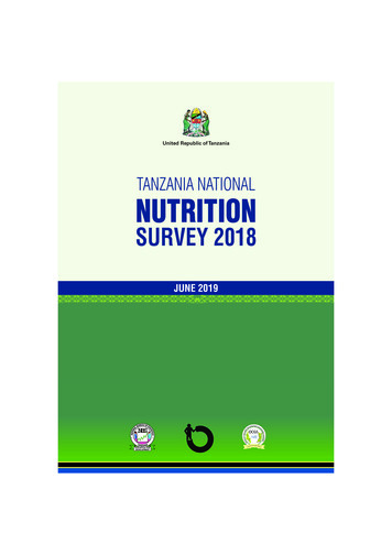 Tanzania National Nutrition - Unicef