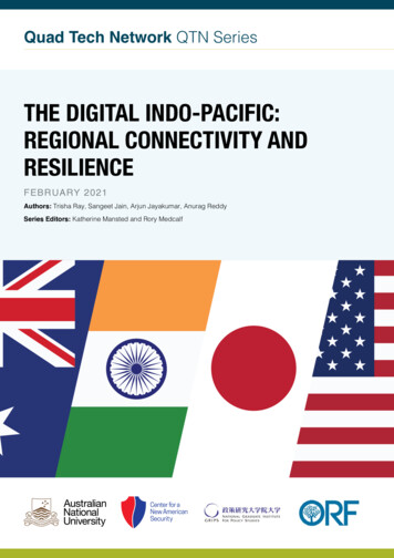 The Digital Indo-pacific: Regional Connectivity And Resilience