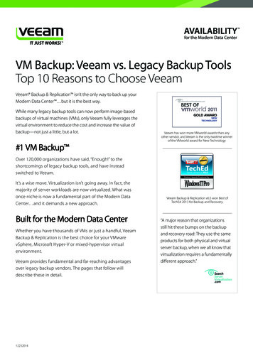 VM Backup: Veeam Vs. Legacy Backup Tools Top 10 Reasons . - Emerald Group