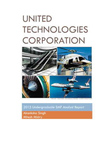 United Technologies Corporation - University Of Connecticut