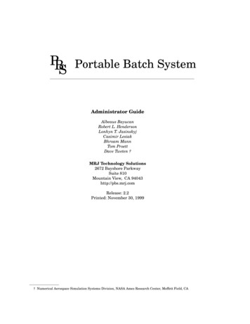 PBS Portable Batch System