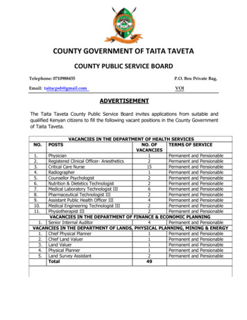 County Government Of Taita Taveta