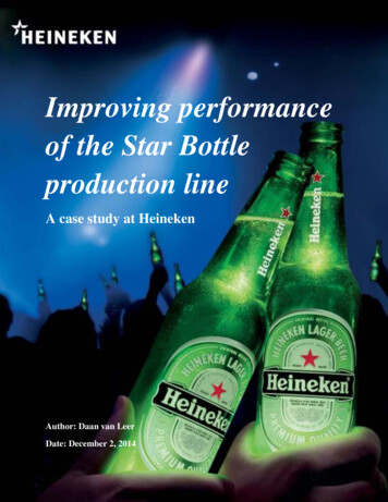 Improving Performance Of The Star Bottle Production Line
