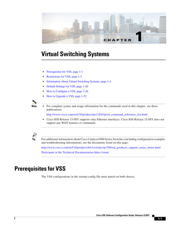 Virtual Switching Systems (VSS)