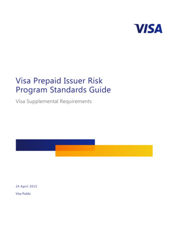 Global Prepaid Issuer Risk Standards Guide - Visa