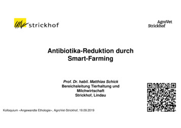 Antibiotika-Reduktion Durch Smart-Farming - Schick Swiss Consulting