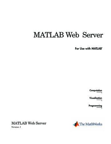 MATLAB Web Server