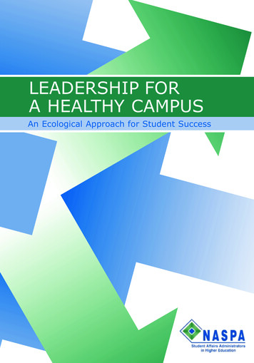 Leadership For A Healthy Campus - Naspa