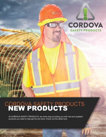 Cordova Safety Products New Products