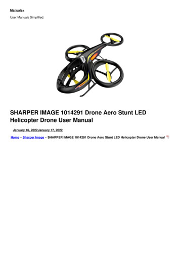 SHARPER IMAGE 1014291 Drone Aero Stunt LED Helicopter Drone User Manual .