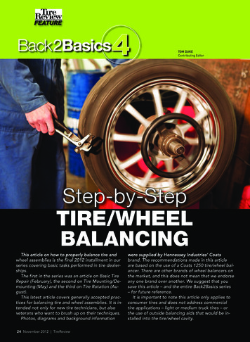 Step-by-Step TIRE/WHEEL BALANCING - Tire Review Magazine