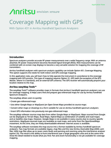 Coverage Mapping With GPS Application Note