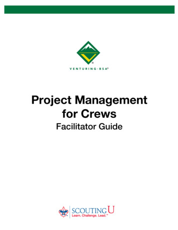 Project Management For Crews - Scouting