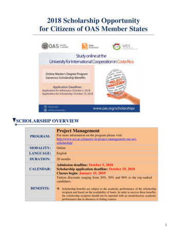 2018 Scholarship Opportunity For Citizens Of OAS Member States