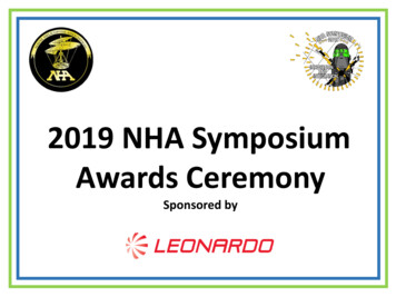 2019 NHA Symposium Awards Ceremony - Naval Helicopter Association