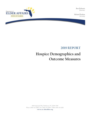 Hospice Demographics And Outcome Measures - Microsoft