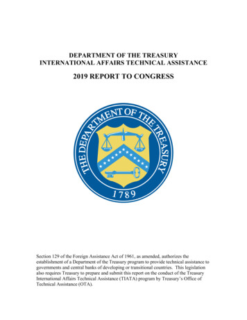 2019 OTA Report To Congress - Front Page