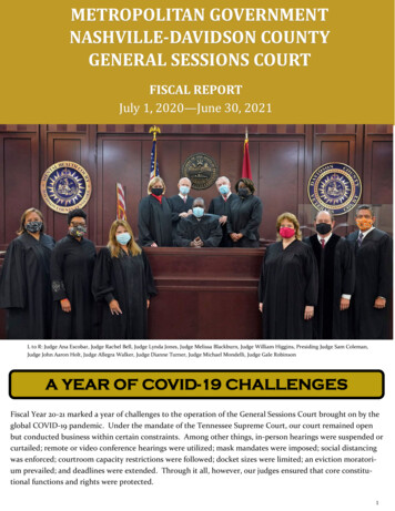 Metropolitan Government Nashville Davidson County General Sessions Court