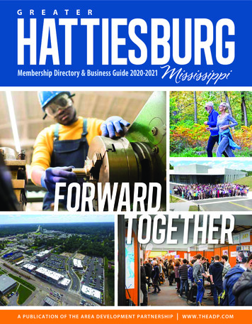 FORWARD TOGETHER - Hattiesburg Area Development Partnership