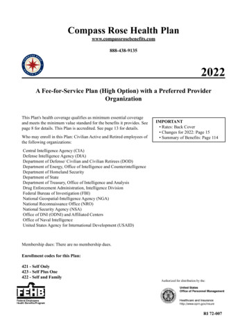 A Fee-for-Service Plan (High Option) With A Preferred Provider Organization