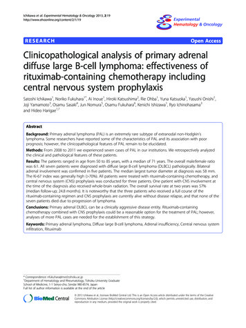 RESEARCH Open Access Clinicopathological Analysis Of . - BioMed Central