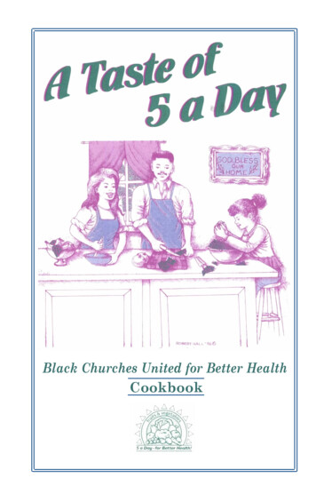 Black Churches United For Better Health Cookbook