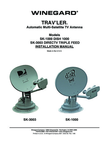 TRAV'LER Automatic Multi-Satellite TV Antenna Models SK-1000 DISH 1000 .