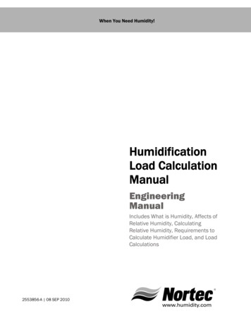 2553856 A Humidification Load Calculation Manual - Condair
