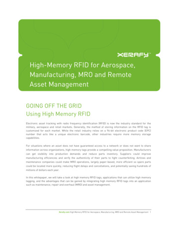 High-Memory RFID For Aerospace, Manufacturing, MRO And Remote Asset .