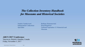 The Collection Inventory Handbook For Museums And Historical Societies