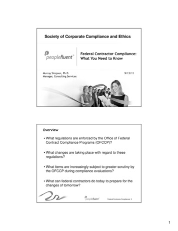 Society Of Corporate Compliance And Ethics - SCCE