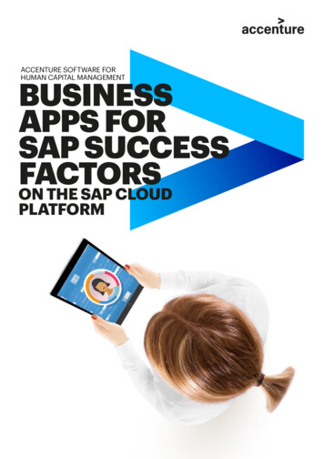 Accenture Software For Business Human Capital Management Apps For Sap .