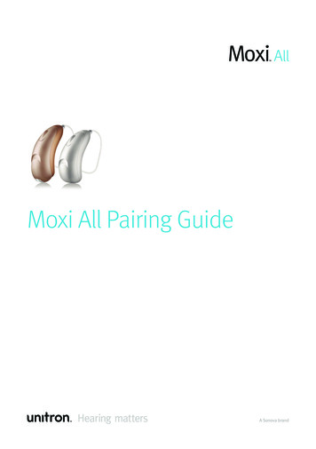 Moxi All Pairing Guide - Unitron