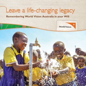 Remembering World Vision Australia In Your Will