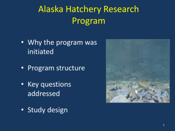 Alaska Hatchery Research Program