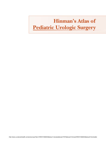 Hinman's Atlas Of Pediatric Urologic Surgery - Doody