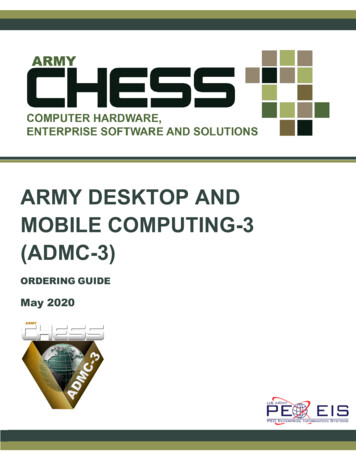 ARMY DESKTOP AND MOBILE COMPUTING-3 (ADMC-3) - Iron Bow