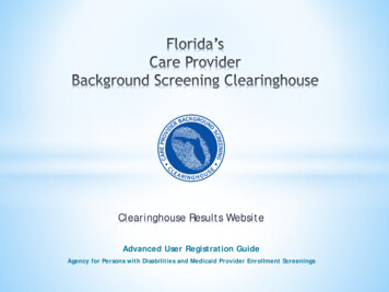 Clearinghouse Results Website - Florida