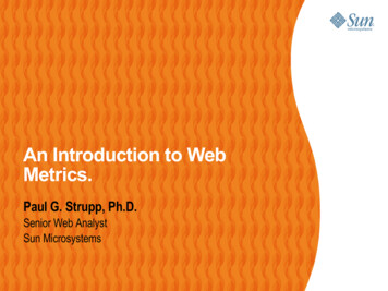 An Introduction To Web Metrics. - LibQUAL