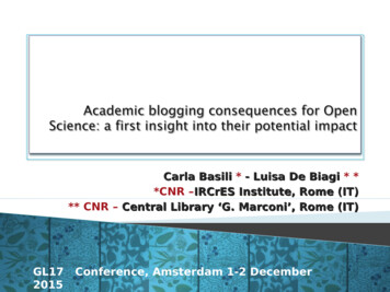 Carla Basili * *CNR -IRCrES Institute, Rome (IT) ** CNR - Central .