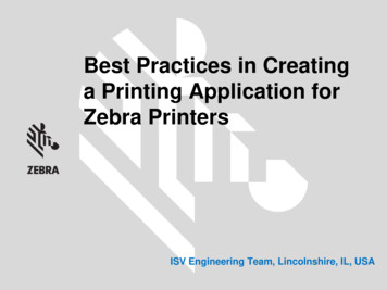 Best Practices In Creating A Printing Application For Zebra Printers