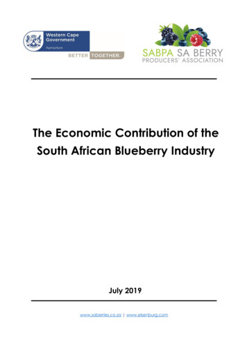 The Economic Contribution Of The - Berries ZA