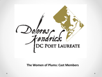 The Women Of Plums: Cast Members - Washington, D.C.