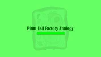 Plant Cell Factory Analogy - Jarron Childs