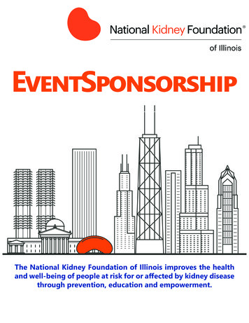 Event Sponsorship - National Kidney Foundation