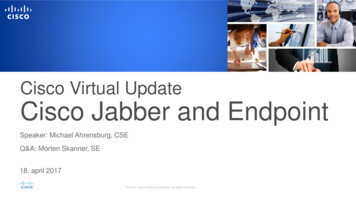 Cisco Virtual Update Cisco Jabber And Endpoint