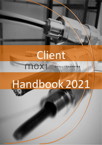 Client Handbook 2021 - MOXI HA Services